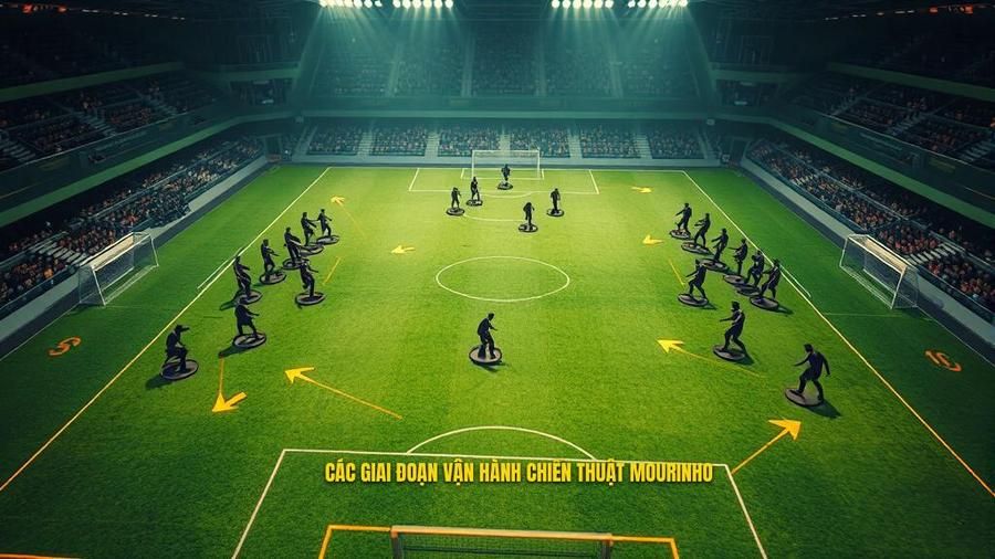 Các giai đoạn vận hành chiến thuật Jose Mourinho
