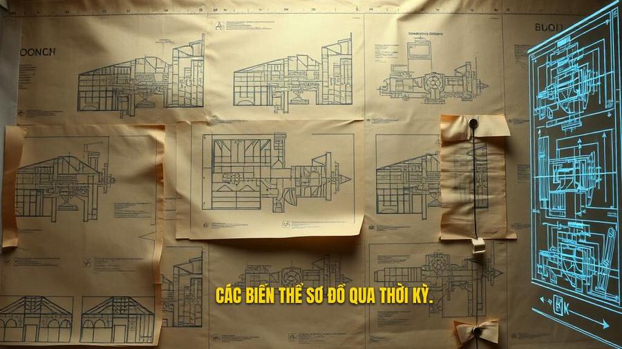 Những biến thể sơ đồ qua các thời kỳ